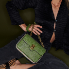 Sac Cuir Ava Medium Matcha