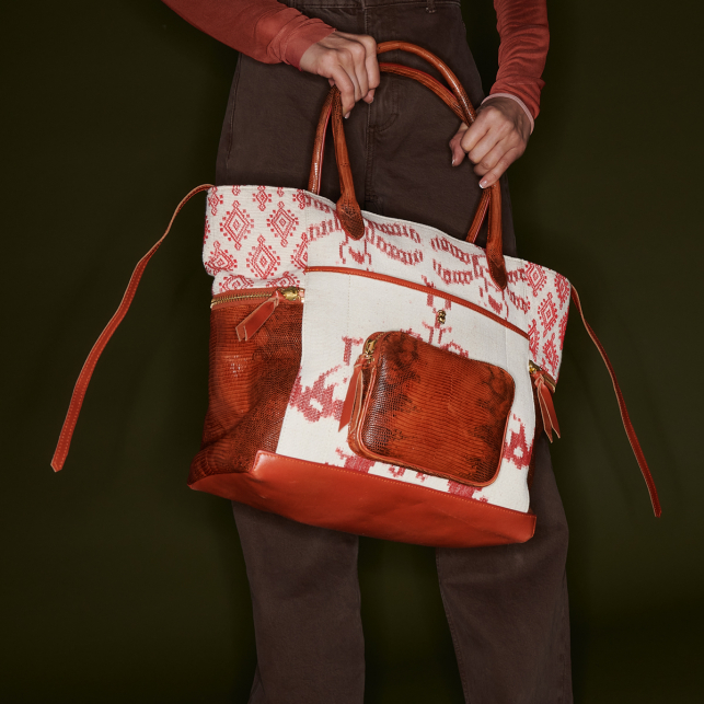 Kocha Lizard and Red Dragon Timor Hugo Bag