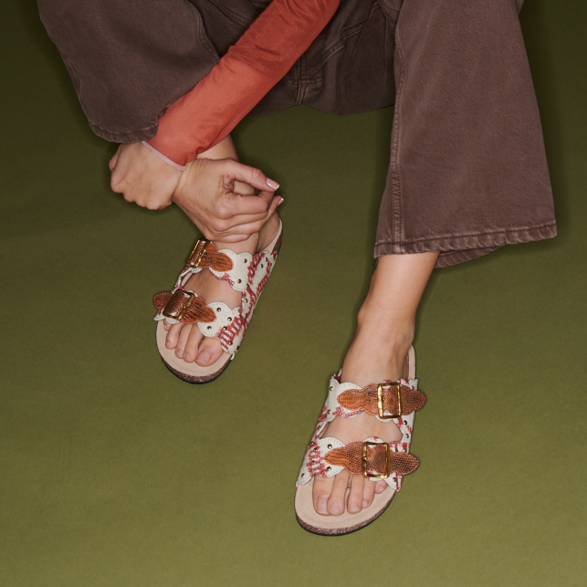 Red Timor Odette Sandals