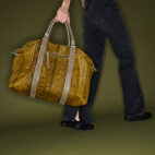 Week End Dark Kaki python Bag Roger L