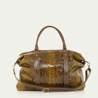 Kaki Python Travel Bag Roger M