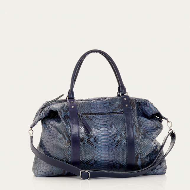 Sac Week End Python Roger Bleu Lagon M
