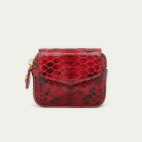 Burgundy Python Karl Coin Holder