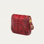 Burgundy Python Karl Coin Holder