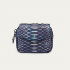 Ice Blue Metallic Python Karl Coin Holder