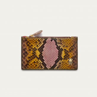 Stone Hand Painted Python Helena Card Holder