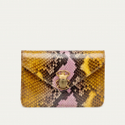 Stone Hand Painted Python Card Holder Alex