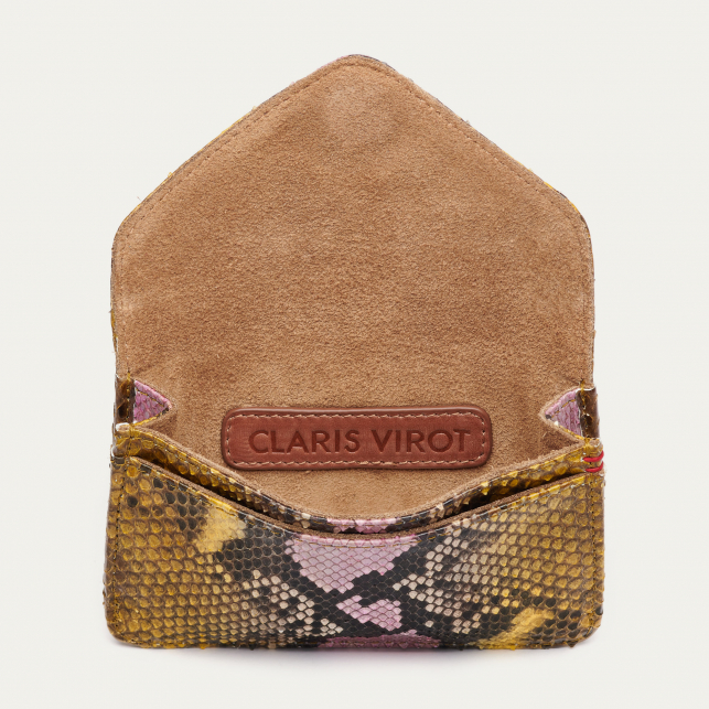 Stone Hand Painted Python Card Holder Alex