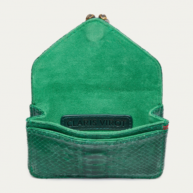 Green Grass Python Card Holder Alex