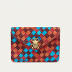 Braided Tricolor Leathers Card Holder Alex