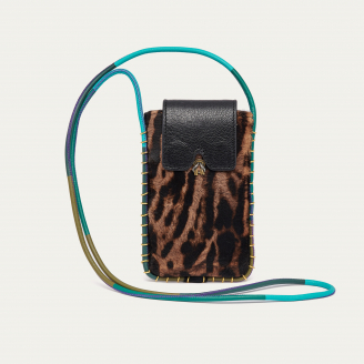 Ocelot Leather Emile Sunglasses Case