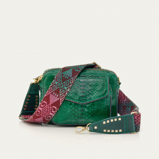 Our collection of python bags is handmade   Claris Virot