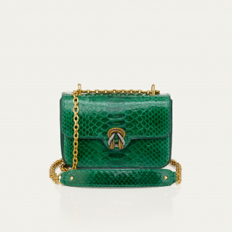 Green Grass Python Mini Ava Bag