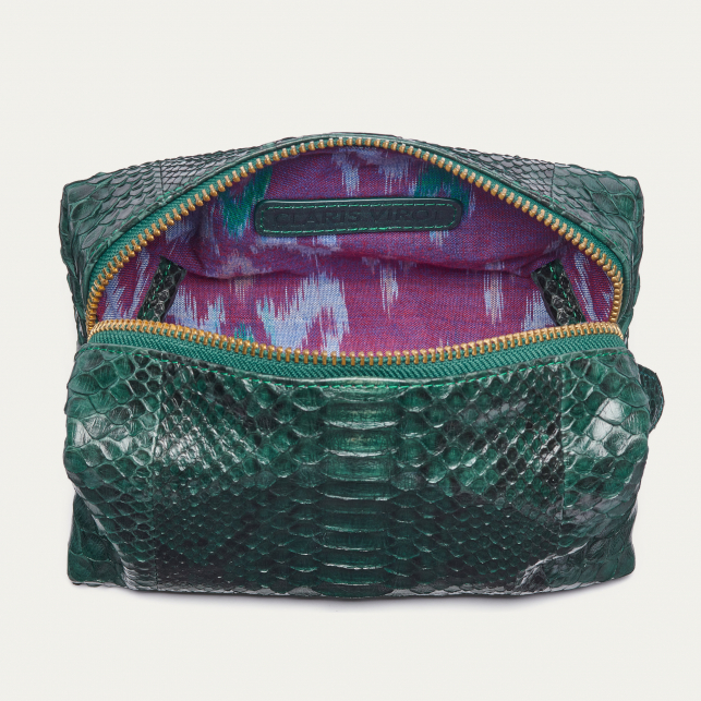 Trousse Python Paulette Vert Foret