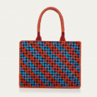 Braided tricolor leathers Archi Shopping Bag
