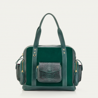 Green Forest Python Leo Bag