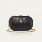 Black Python Chiara Bag