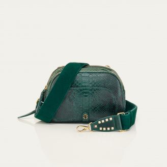 Green Forest Python Clara Bag