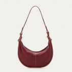 Hot Wine Suede Leather Chris Bag