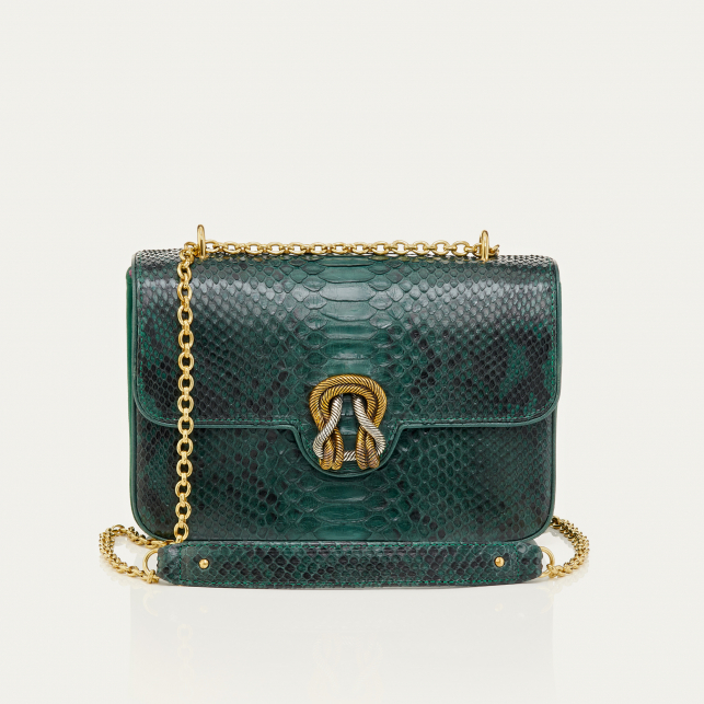 Green Forest Python Big Ava Bag