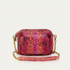 Bordeaux Pink Python Bag Charly