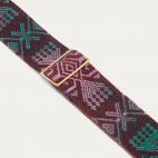 Green and Burgundy Tie&Dye Timor Strap
