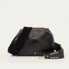 Black Python Clara Bag