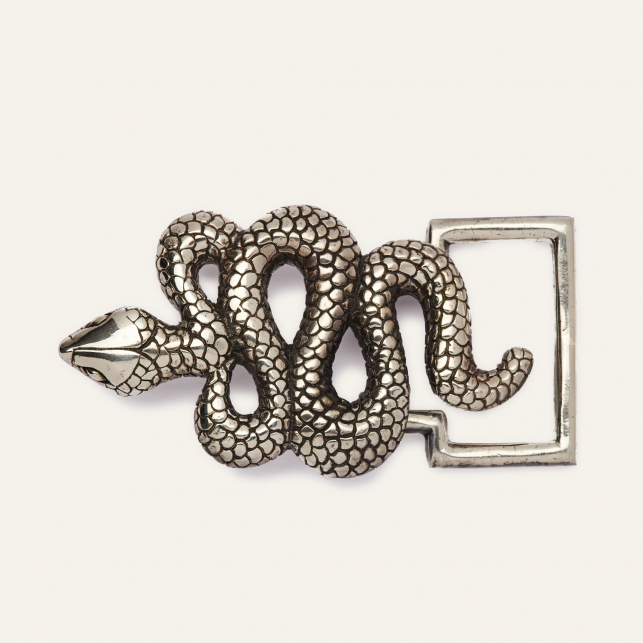 Silver Snake Buckle