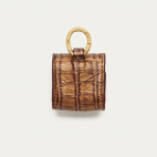 Etui Airpod Jamie Cuir Embossé Croco Ecorce