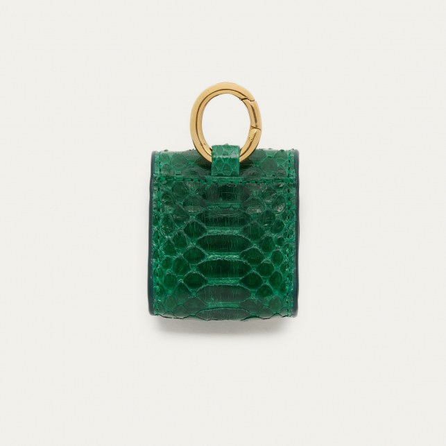 Etui Airpod Jamie Python Vert Pelouse