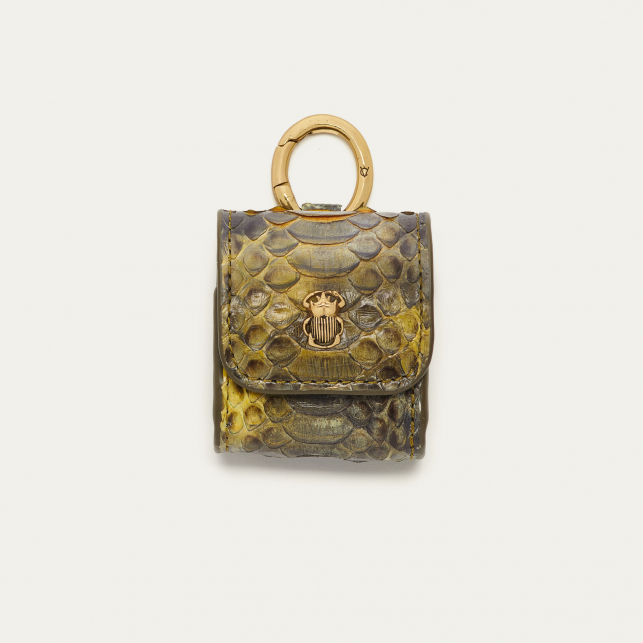 Etui Airpod Jamie Python Vallée Verte