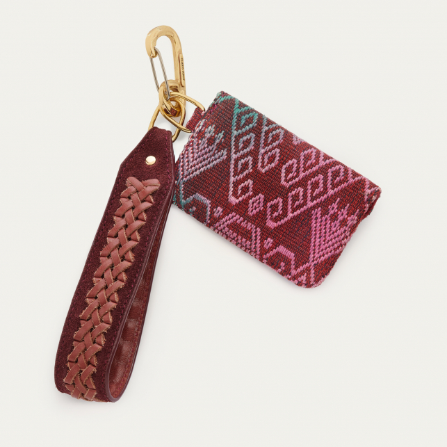 Bordeaux Leather Pedro Key Holder