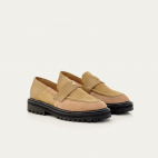 Grege Olive Leather Mia Moccasins