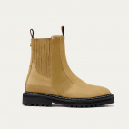 Grege and Olive Leather Ziggy Chelsea Boots