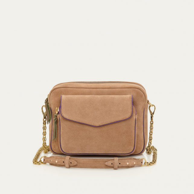 Grege Thick Leather Suede Big Charly bag