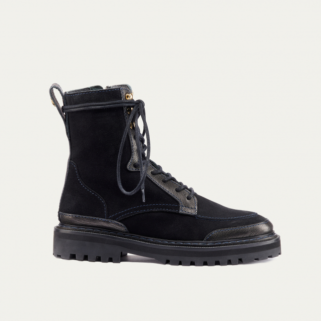 Black Leather Noa Boots