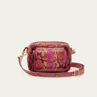 Sac Python Baby Charly Bordeaux Rose