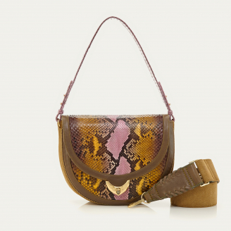 Stone Hand Painted Python Big Victoria Bag