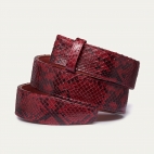 Ceinture Python Bordeaux