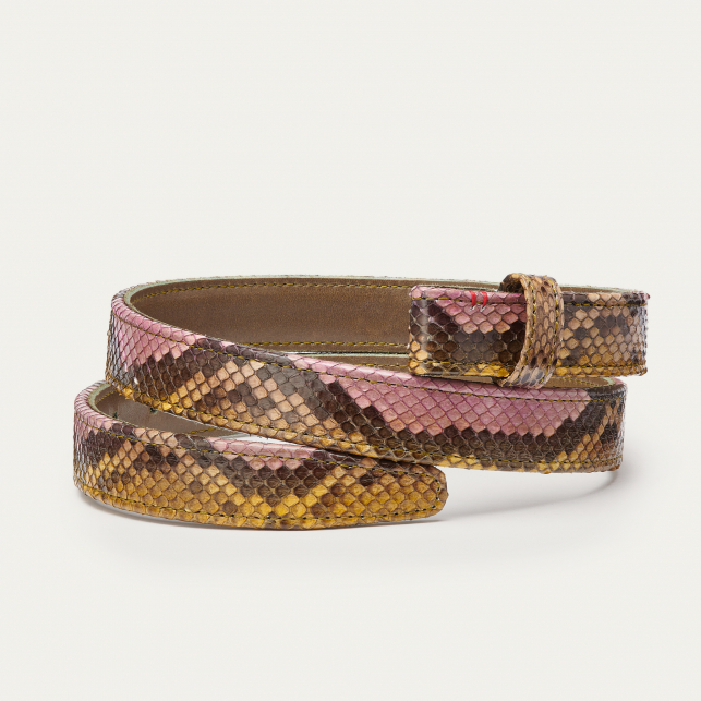 Stone Hand Painted Python Baby Belt