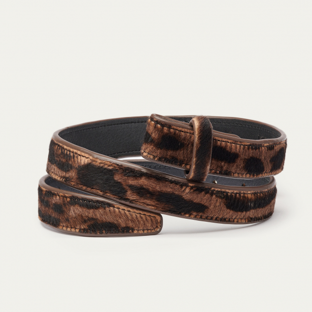 Ocelot Leather Baby Belt