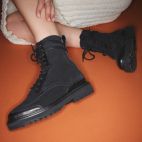 Black Leather Noa Boots