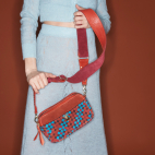 Braided tricolor leathers Lily Bag