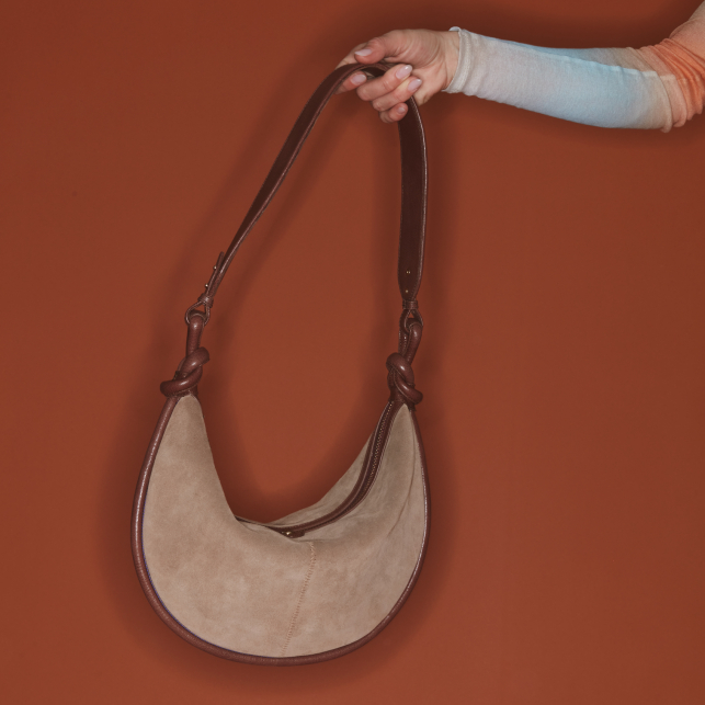 Grege Suede Leather Chris Bag