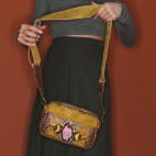 Sac Python Peint Main Lily Roche