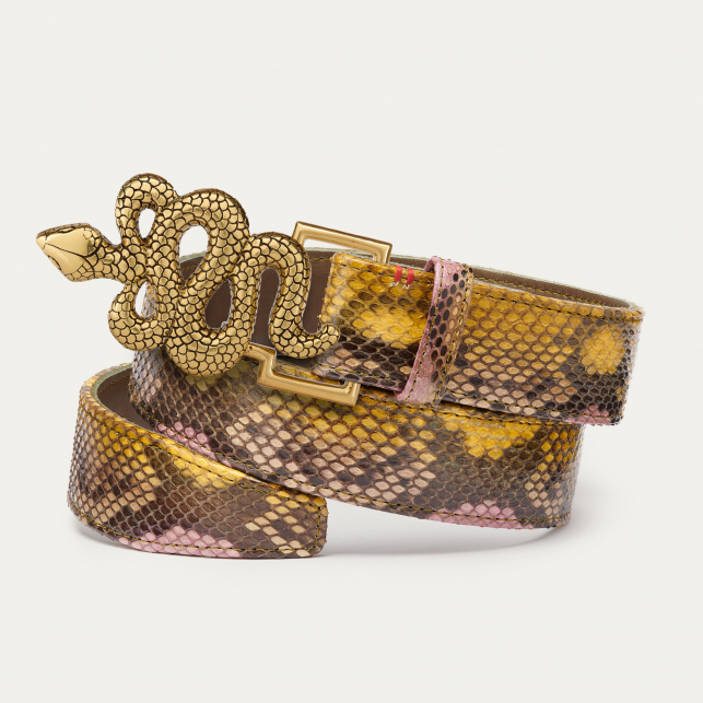 Ceinture Python Roche Serpent Or