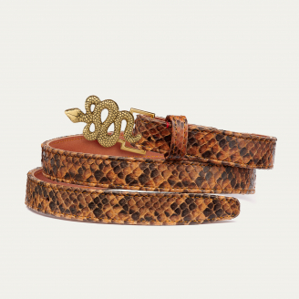 Moka Python Golden Snake Baby Belt