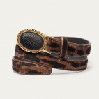 Ocelot Leather Dallas Baby Belt