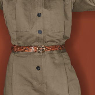 Moka Python Knot Baby Belt