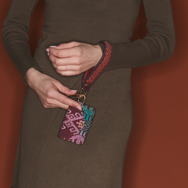 Bordeaux Leather Pedro Key Holder